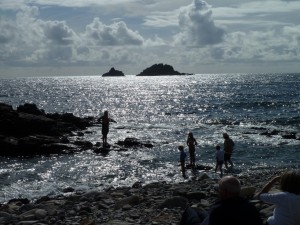 Swimming at Priest's Cove.