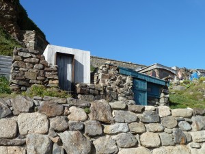 Architectural net lofts in Priest's Cove.