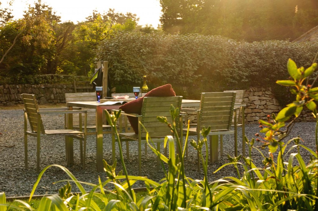 Planning tomorrow, holding on to the last of today, the gardens at Trevena Cross.