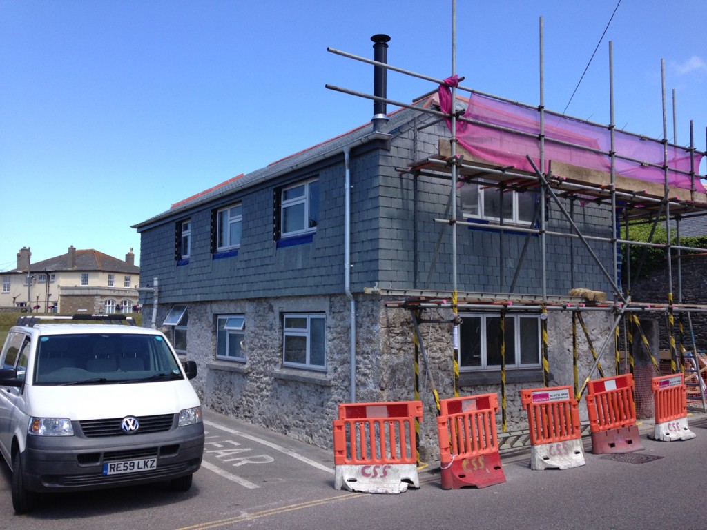 Slate hung Archavon at The Cornish Way.