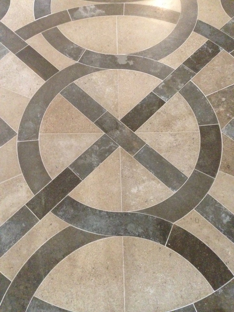 One of the many great floors in the Abbey.
