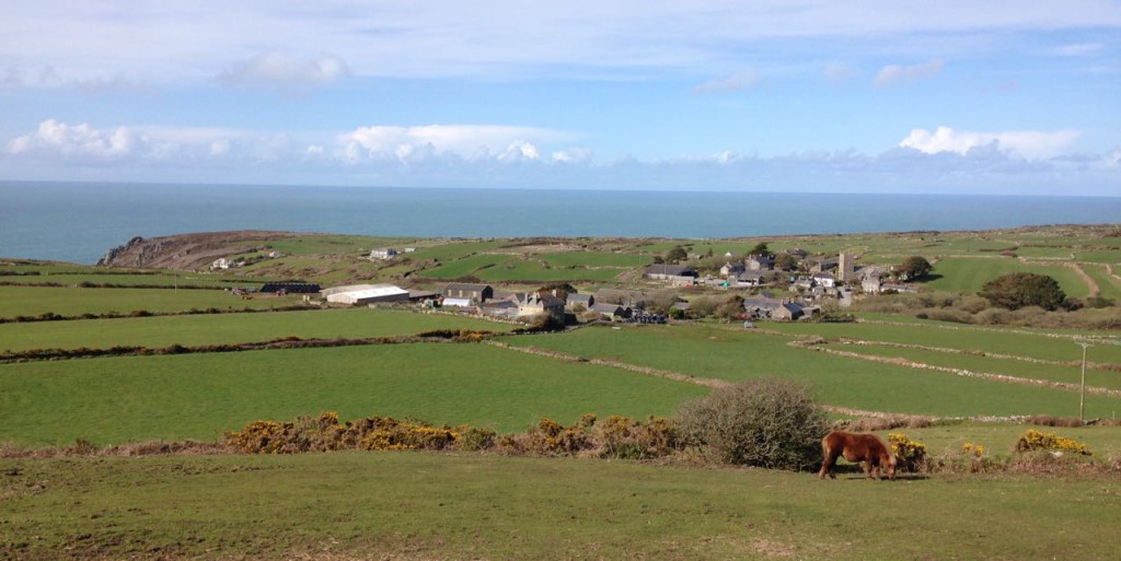 Looking down at Zennor.