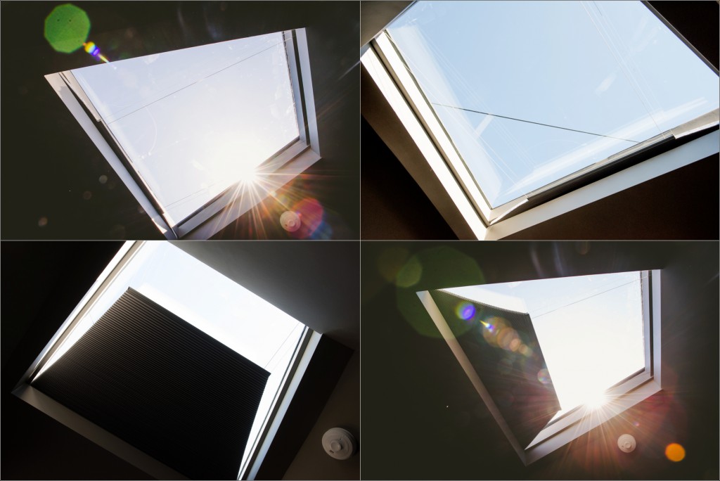 The skyspace roof light that tempts you to lie on the bed all day long.