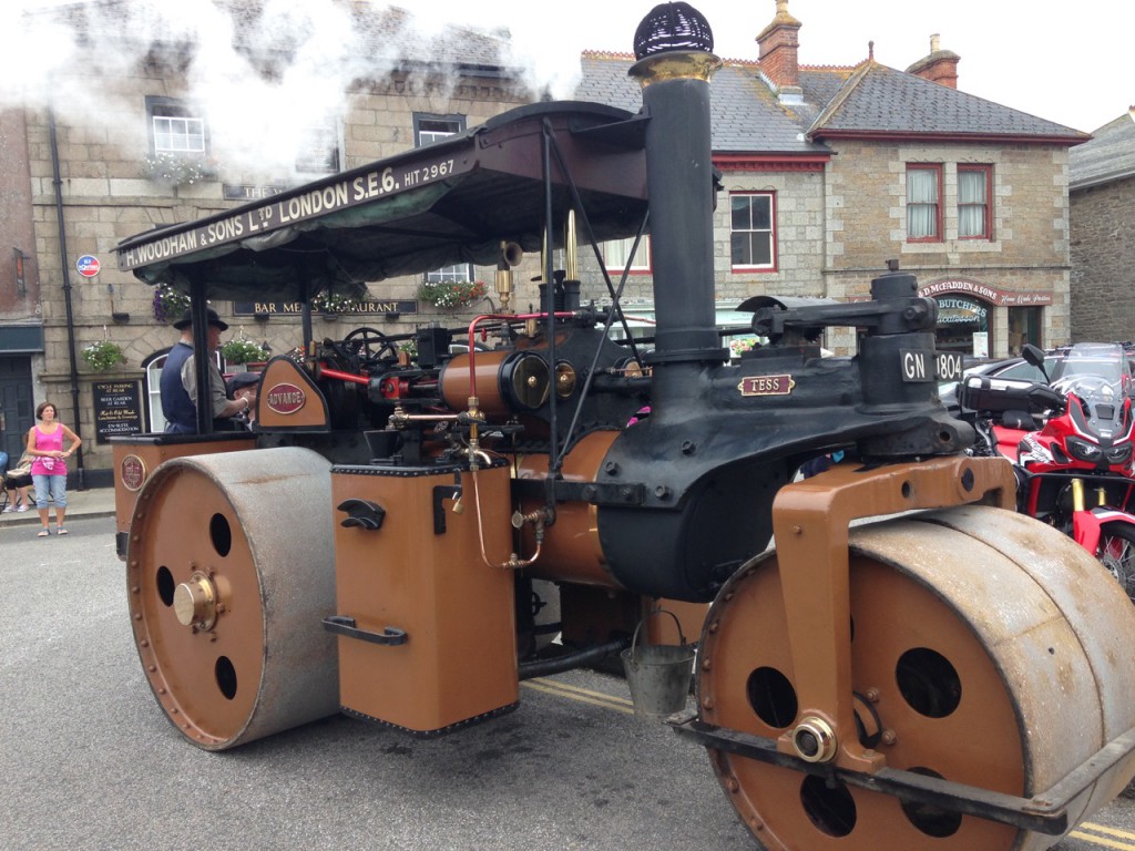 Steam driven beast outside The Wellington