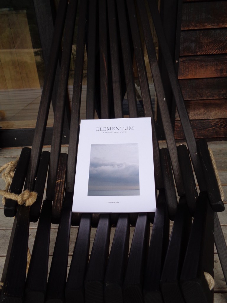 The beautiful new magazine Elementum, or one of McKelvie's scorched oak chairs.