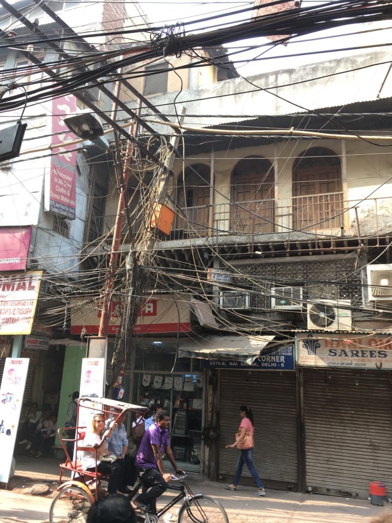 Challenging cabling in Delhi.