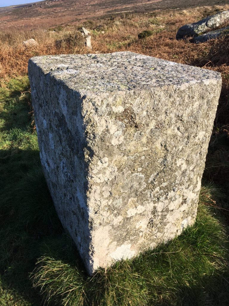 Immaculate cut stone on Zennor Hill.